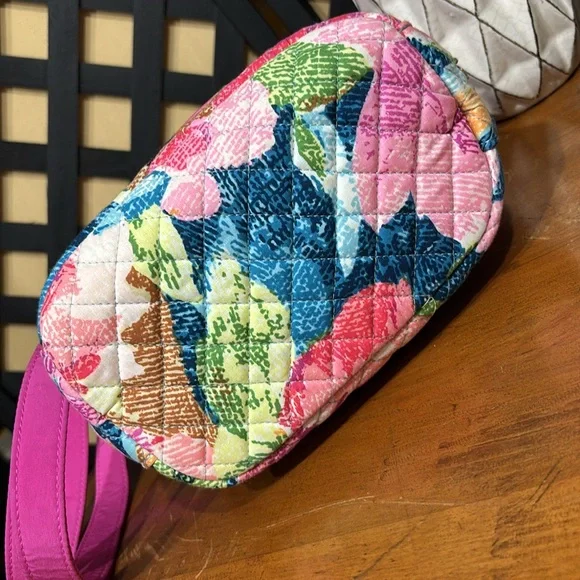 Vera Bradley Floral Crossbody Bag - Pink, Blue, Green - Picture 8 of 13